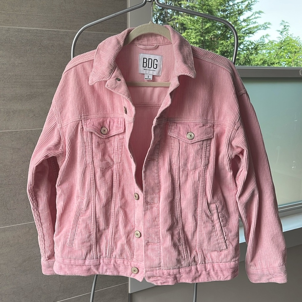 Urban Outfitters Pink Corduroy Jacket